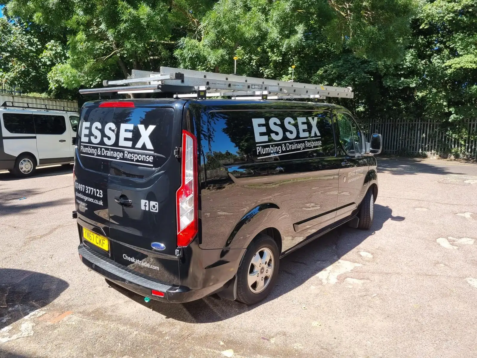Plumbers in Essex working on a domestic plumbing and drainage system